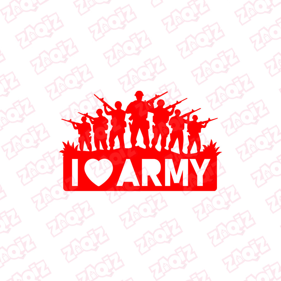 Army Life Emblem Sticker for SUVs