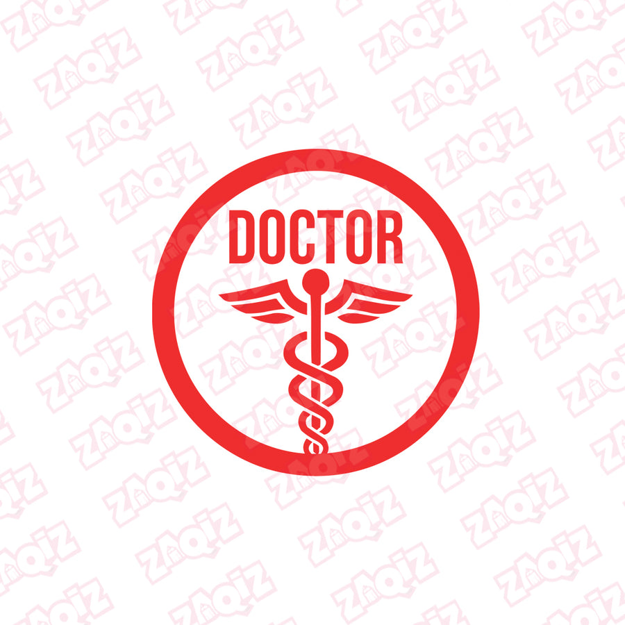 Medical Safety Sign for Doctors on Board