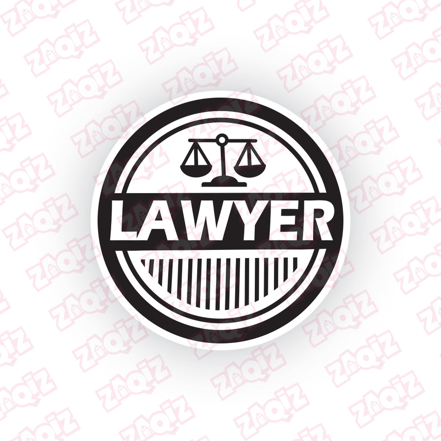 Justice Scales Design Sticker for Vehicles