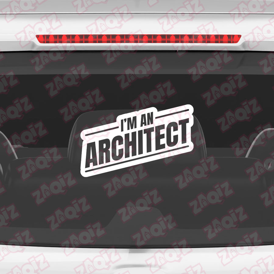 Durable Architect Design Decal for Vehicles
