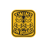 Twin Baby on Board Notice for Vehicle Windows