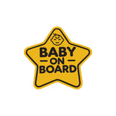 Compact Baby on Board Tag for Car Windows