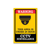 Golden Yellow and Black Safety Label