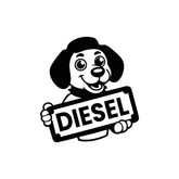 Clear Diesel Use Sticker for Vehicles