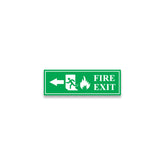 Zackzik Fire Exit Sticker – Emergency Escape Route Sign