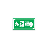 Zackzik Fire Exit Sticker – Durable Emergency Sign Board