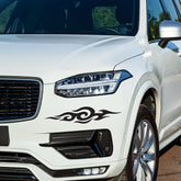 Swirl Flame Bumper Stickers – Enhance Your Car or Bike with a Sporty Flame Look