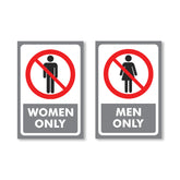 Sleek & Visible Toilet Signage