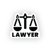 Lawyer at Work Sticker for Cars