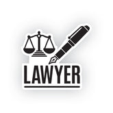 Lawyer Symbol Tag for Vehicle Windows