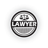 Justice Scales Design Sticker for Vehicles