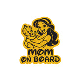 Bright and Stylish Mom on Board Sticker