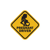 Cute Mom on Board Warning Sign Decal