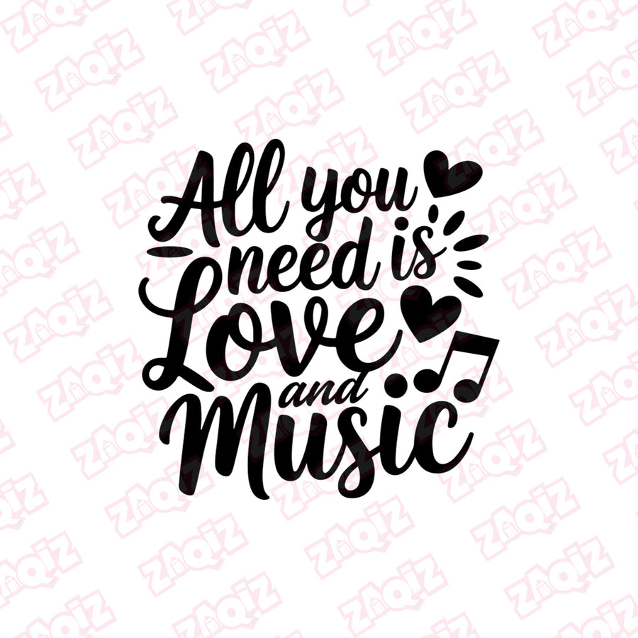 Music Is My Soul Car Sticker