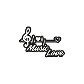 Durable Musical Passion Emblem for Vehicles