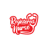 Classic Registered Nurse Sticker for Cars