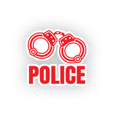Proud Police Handcuff Officer on Board Sticker