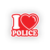 Love Police Duty Car Safety Tag for Awareness
