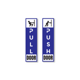 Zackzik Pull and Push Stickers for glass and wooden doors