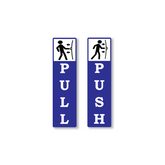 Zackzik Pull and Push Stickers for home and business use
