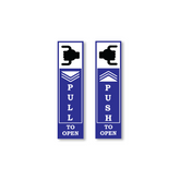 Zackzik Pull and Push Stickers for easy entry and exit