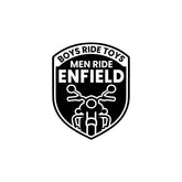 Royal Enfield RE Heritage Star Logo Sticker – Vintage Bike Tank & Side Panel Decal