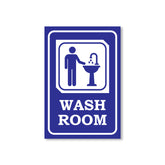 Easy-to-Read Door & Wall Label for Toilets