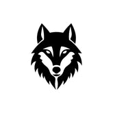 Fierce Wolf Design Sticker for Vehicles