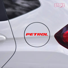 Clear Petrol Fuel Tank Notice Decal