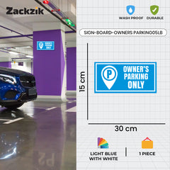 Owner Parking Sign Board for Apartment & Office | Sleek Design