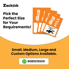 Zackzik Pull and Push Sign Boards for home and business use
