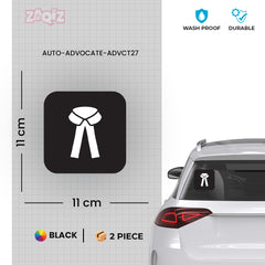 Zaqiz Stickers Durable Advocate Stickers – Perfect for Cars & Bikes