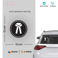 Zaqiz Stickers Advocate Car & Bike Stickers – Professional Look, Premium Quality