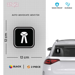 Zaqiz Stickers Premium Advocate Stickers for Cars and Motorbikes