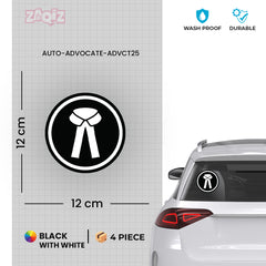 Zaqiz Stickers Advocate Car & Bike Stickers – Show Your Profession with Pride