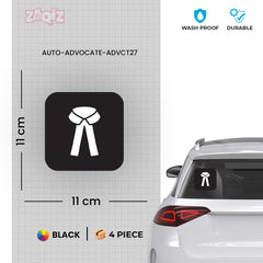 Zaqiz Stickers Durable Advocate Stickers – Perfect for Cars & Bikes