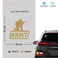 Road Safe Army Veteran Shield Decal