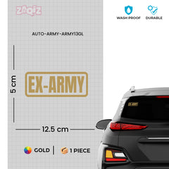 Classic Army Life Car Window Sign