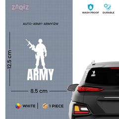 Army Forces on Duty Sticker for Cars