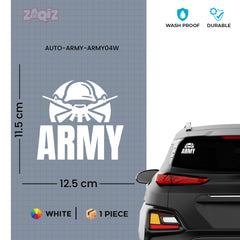 Support Our Troops Army Car Tag