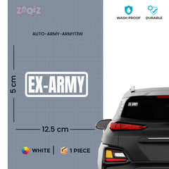 Classic Army Life Car Window Sign