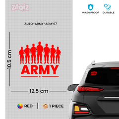 Patriotic Army Star Vehicle Sticker