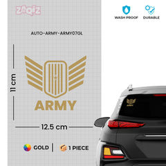 Durable Army Safety Sticker for Drivers