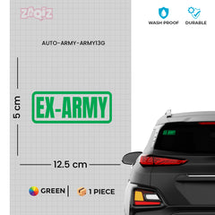 Classic Army Life Car Window Sign