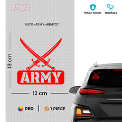 Army Duty Sticker for Safe Roads
