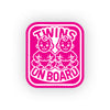 Twin Baby on Board Notice for Vehicle Windows