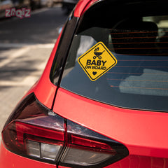 Fun Design Baby on Board Car Decal