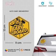 Simple Baby on Board Sticker for Families