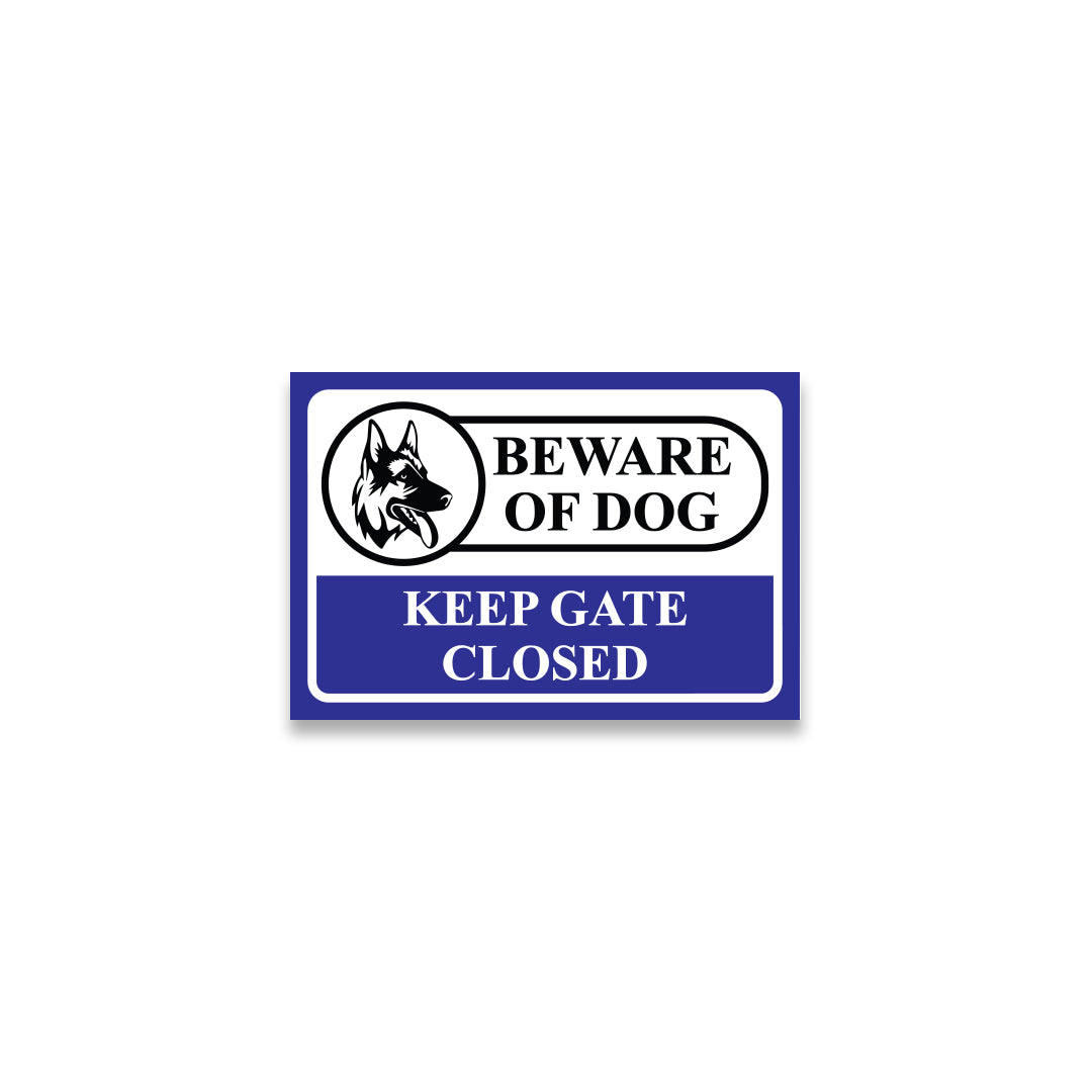 Warning: Property Protected by Trained Dogs