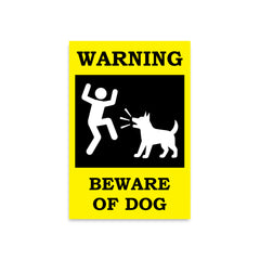 Fluffy but Fierce: Beware of the Dog